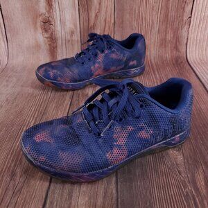 Nobull Unisex Womens 8.5 Mens 7 Outwork Trainers Shoes Indigo Pink Tie Dye Gym